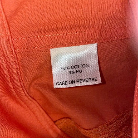 St. John Applique Collar Knit Panel Cotton Light Jacket Jean Sweater Insert - Picture 9 of 10